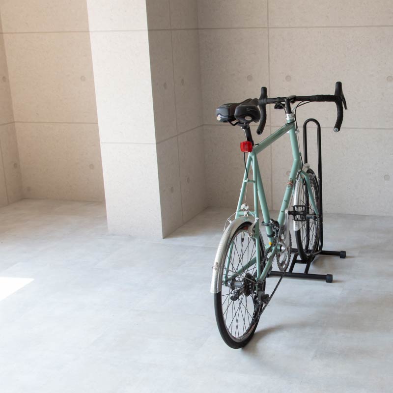 自転車スタンド 室内 ホワイト サイクルスタンド L字型 1台用 20