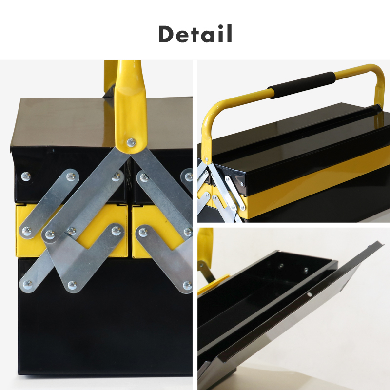 販売 工具箱 ツールボックス 工具入れ スチール 3段 両開き 大型 42cm 道具箱 おしゃれ Diy イエロー ブラック レッド 送料無料 Supplystudies Com