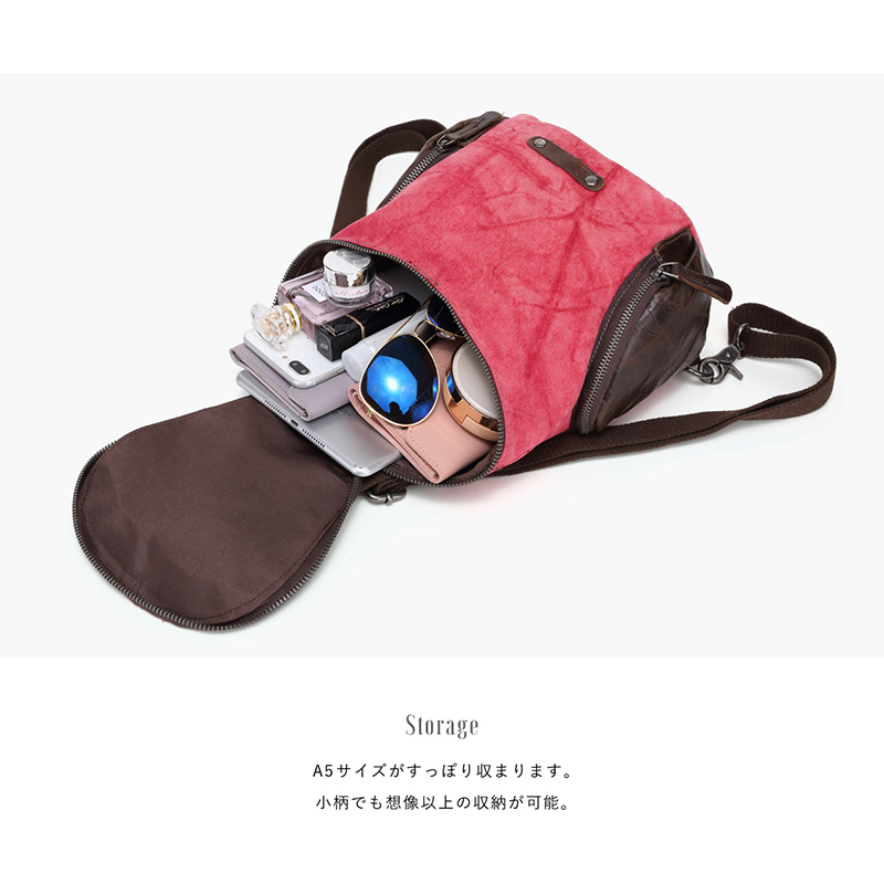 バックパック リュック レディース デイバッグ 帆布 キャンバス