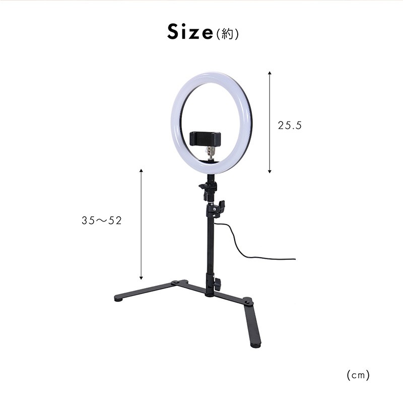 リングライト スマホ 撮影 スタンド LED スマホスタンド