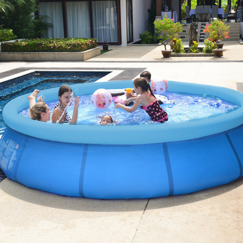 プール 家庭用 大型 家庭用プール 360cm 自立型 ビニールプール エアプール ファミリープール 水遊び 大きい 3.6m 円形 丸型 子供 大人