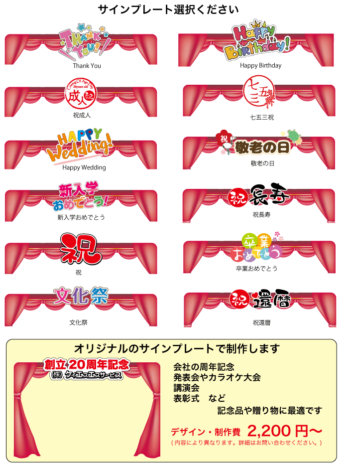 サインプレート詳細