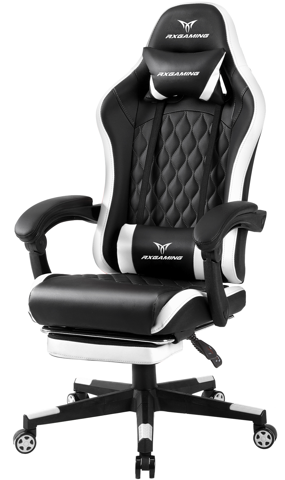 GXTRACE ゲーミングチェア ゲームチェア 椅子 オットマン付き 連動アームレスト 145°リクライニングチェア オフィスチェア パソコンチェア