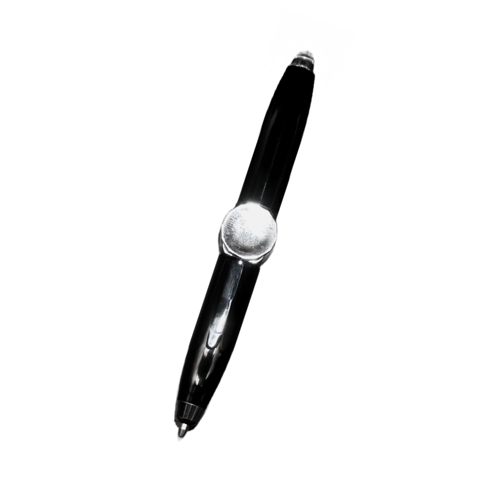ハンドスピナーペン LEDライト搭載 ストレス解消 プレゼント シルバー ブラック レッド ブルー｜kt-stores｜03