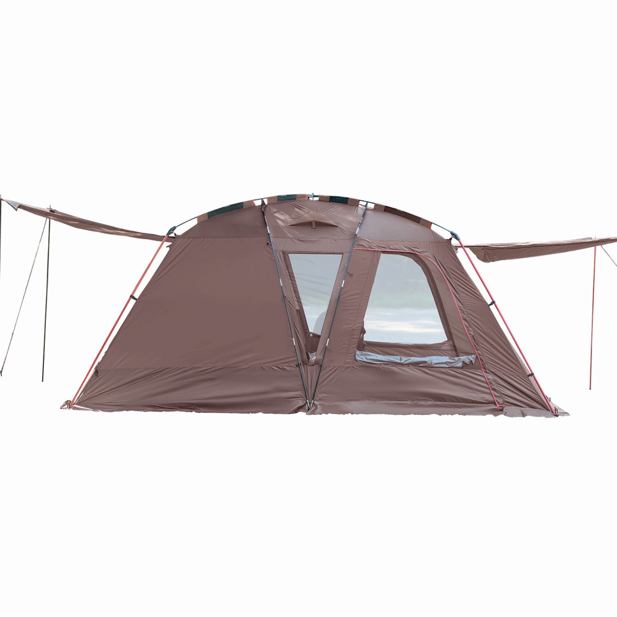 テント 2ルーム 4-5人用 オールインワン リビング キャンプ 防水 ツールーム 大型テント ファ...