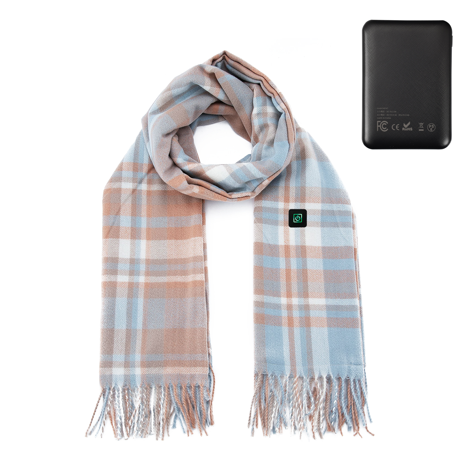 電熱マフラー マフラー バッテリー付き ネックウォーマー 加熱スカーフ