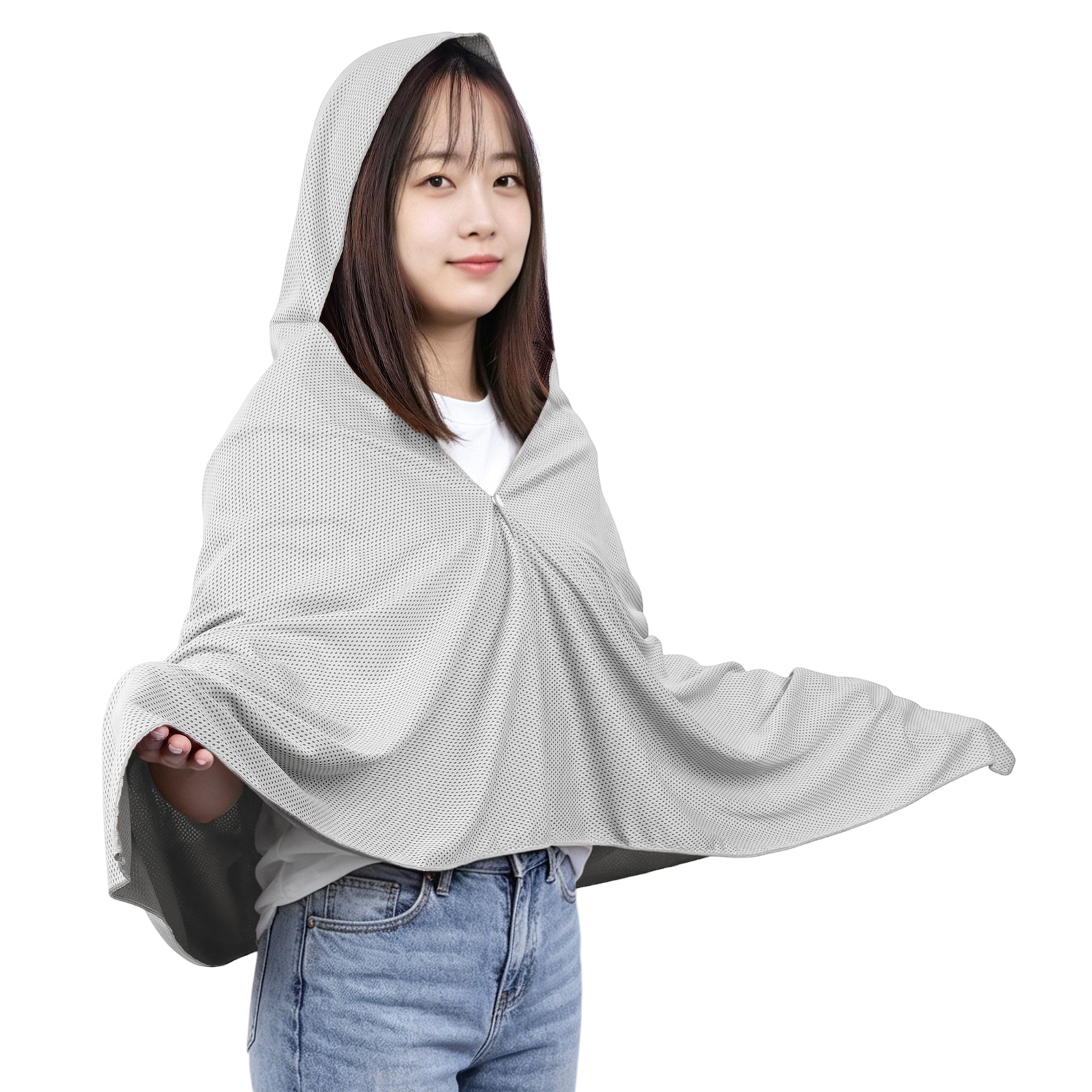 Hill Stone（ヒルストーン） 冷感ポンチョ 冷却ポンチョ 子供 暑さ対策