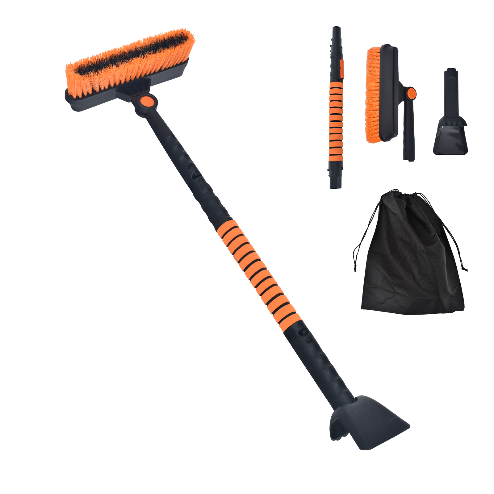 スノーブラシ 車 除雪 伸縮 スノースクレーパー アイススクレーパー