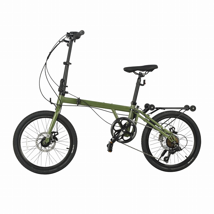 折りたたみ自転車 3つ折り 20インチ シマノ7段ギア ハンドル高さ調節