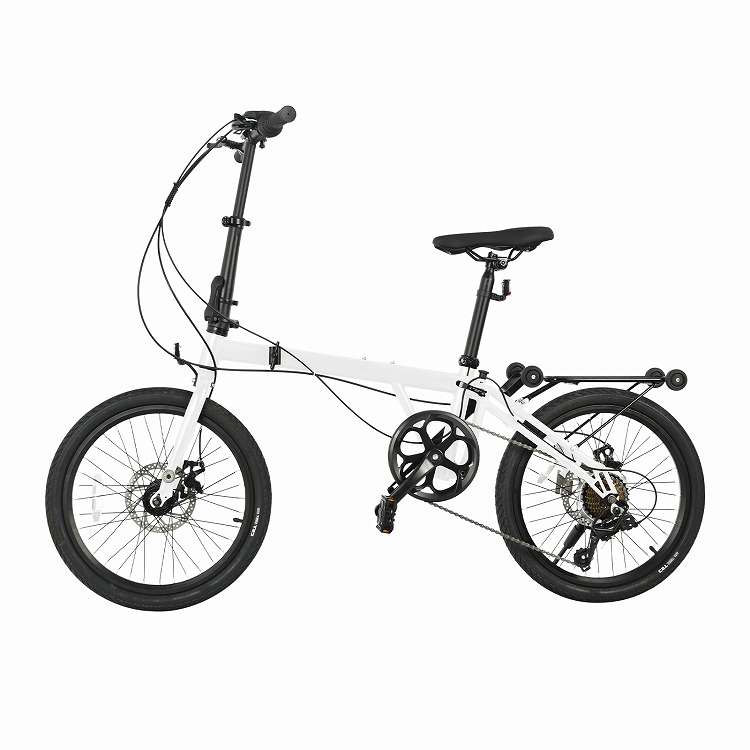 【お譲り先決定】オシャレな3段変速の折りたたみ自転車 折りたたみ自転車 20インチ/24インチ シマノ 7段変速ギア 軽量