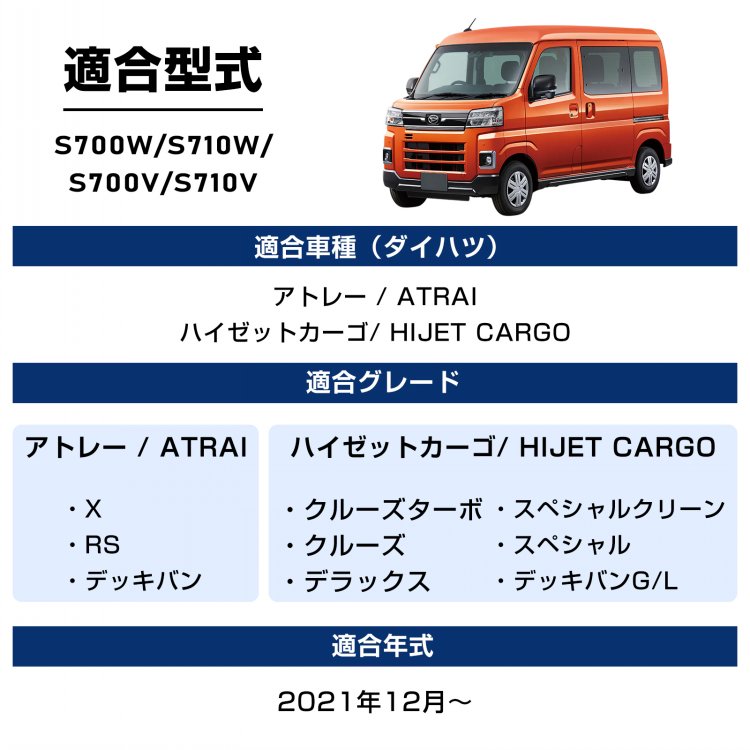 ダイハツ　新型アトレー　新型ハイゼット　700系  ダストボックス ダイハツ 新型アトレー ダストボックス マホガニー 700系 国内