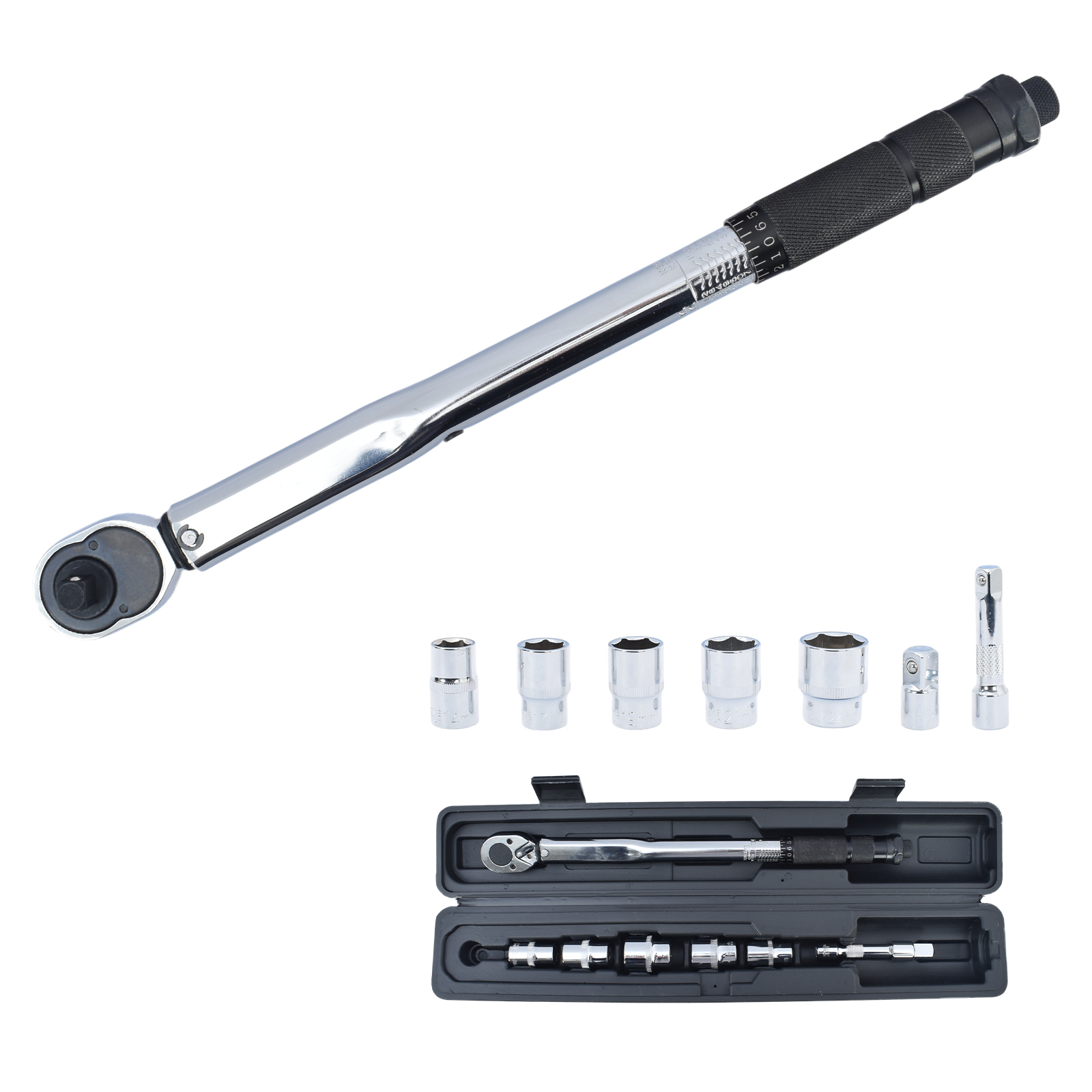 トルクレンチセット トルクレンチ プレセット型 3/8インチ 19-110N・m