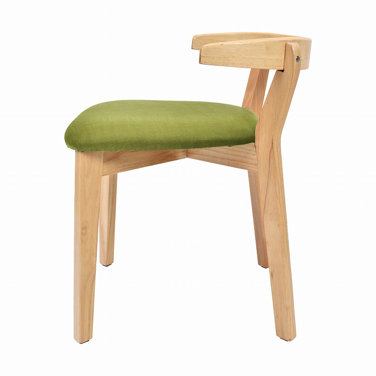 ダイニングチェア 1脚 肘付き フェルト付き 木製 レザー 肘掛け椅子