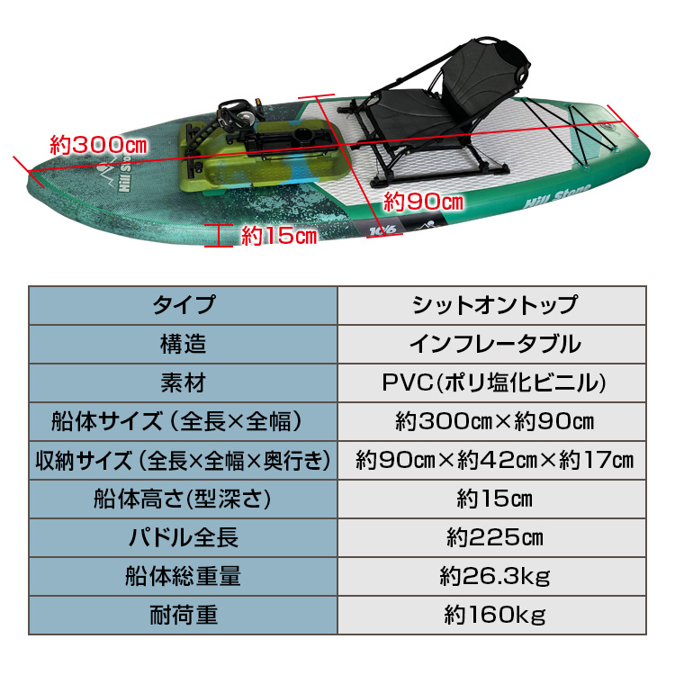 ペダル式パドルボード 足漕ぎカヤック SUP パドルボード インフレータブル 釣り エアポンプ付き 海 フィッシング アウトドア カヤック od551  : od551 : 雑貨ショップK・T - 通販 - Yahoo!ショッピング