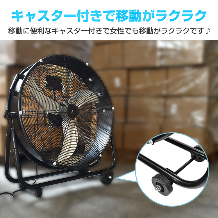 業務用扇風機 工業扇 工場扇 大型 扇風機 サーキュレーター 強風 3枚羽根 直径56cm フロア扇風機 床置き 置き型 室内 空気 循環 換気  最大480m/min 風量4段階 : sg004 : 雑貨ショップK・T - 通販 - Yahoo!ショッピング