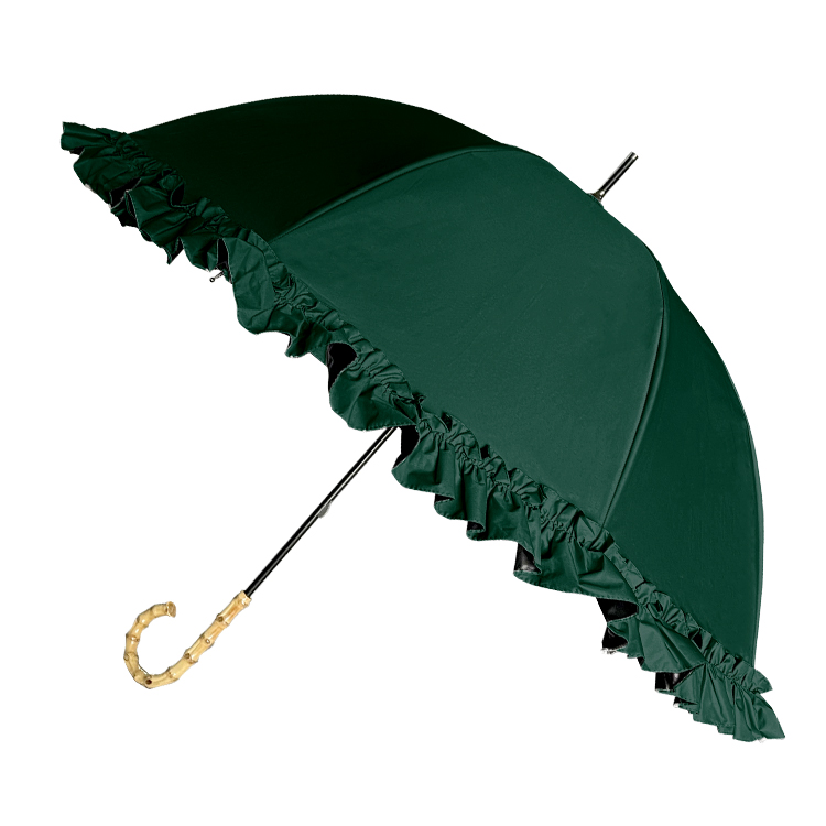 (先着50名1980円)日傘 完全遮光 フリル傘 ライン傘 軽量 晴雨兼用 長傘 雨傘 遮光100%...