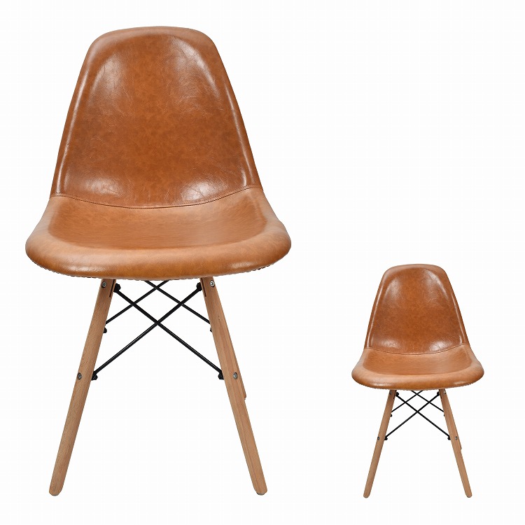 2脚セット　リプロダクト イームズ アームシェルチェア DAW 木×スチール イームズチェア Eames DAW 【ウッド脚/完成品】 | 家具