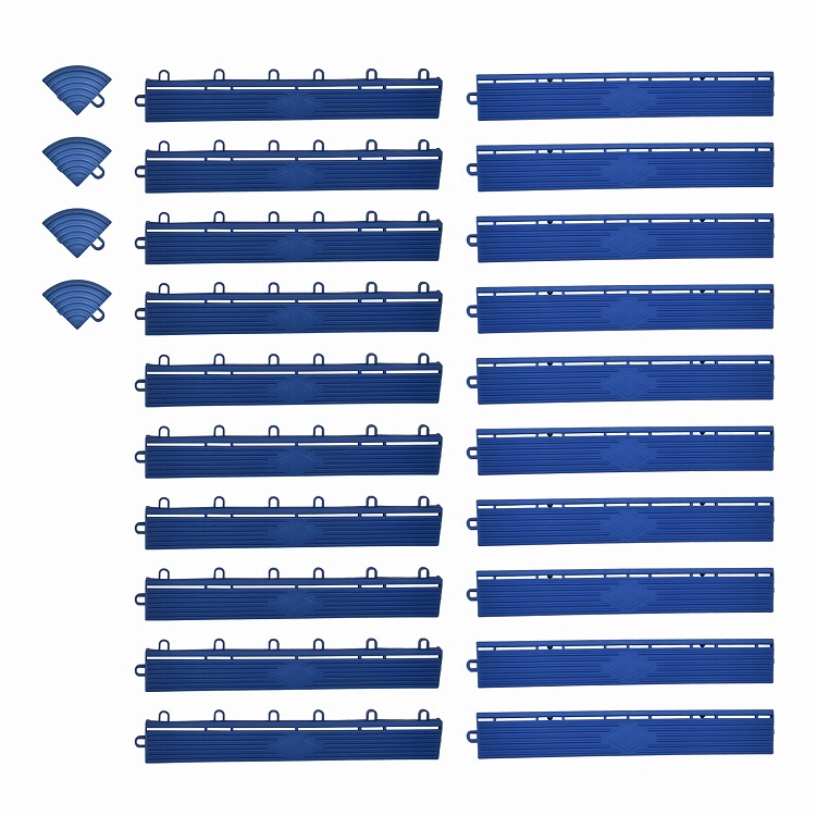 ガレージタイル エッジ コーナー セット パーツ エッジ(オス)10枚