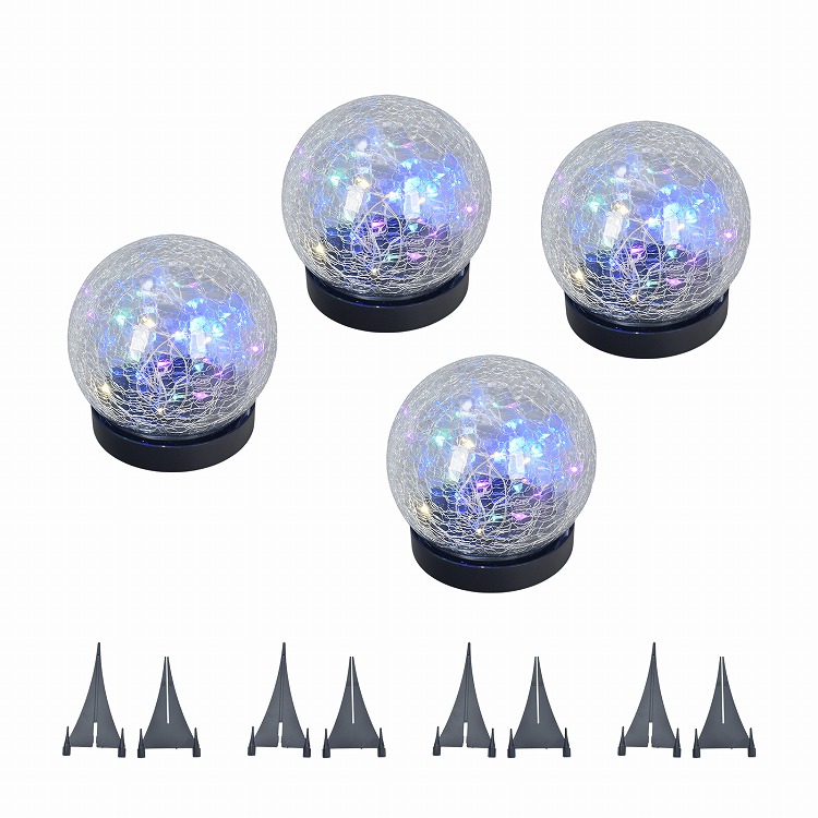 ソーラーライト 屋外 照明 LED 防水 ガーデンライト 4個 ソーラー ライト 庭 センサーライト おしゃれ 外灯 埋め込み 暖色 明るい 防犯 階段 玄関 駐車場 地面 |  | 02
