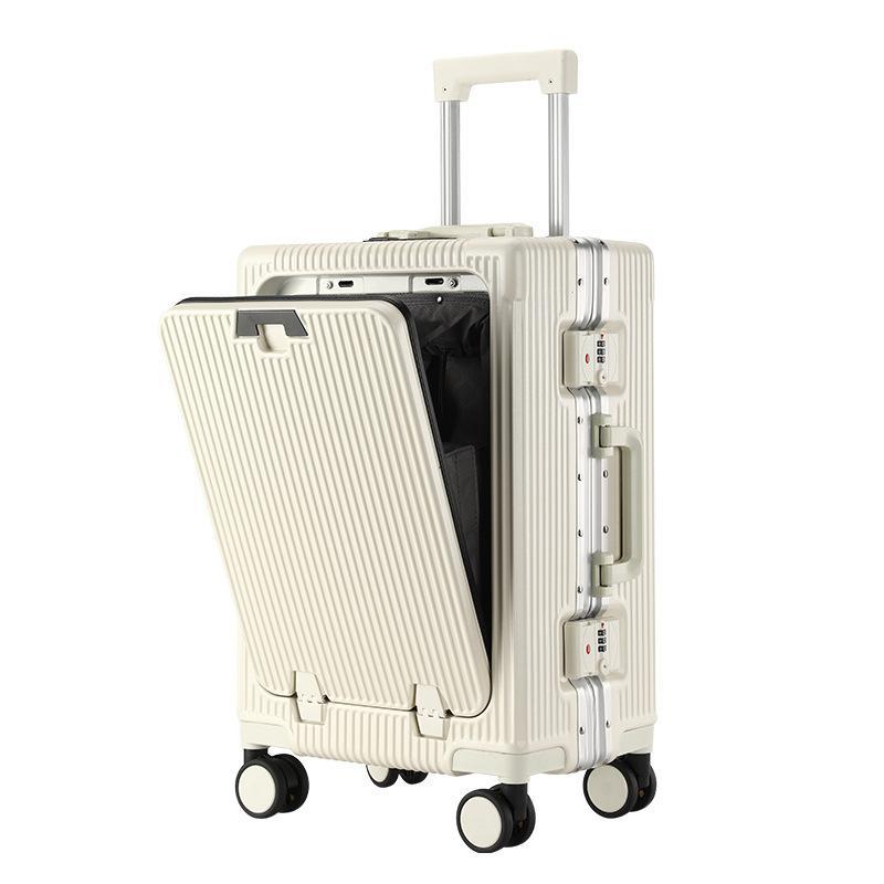 新登場 スーツケース アルミフレーム 機内持ち込み フロントオープン キャリーバッグ フロントポケット キャリーケース S~Mサイズ TSA 大型 旅行 USBポート｜ktlife｜03