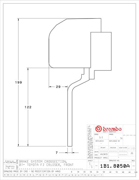 brembo（ブレンボ） FJクルーザー ブレーキキャリパー GTキット 1B1