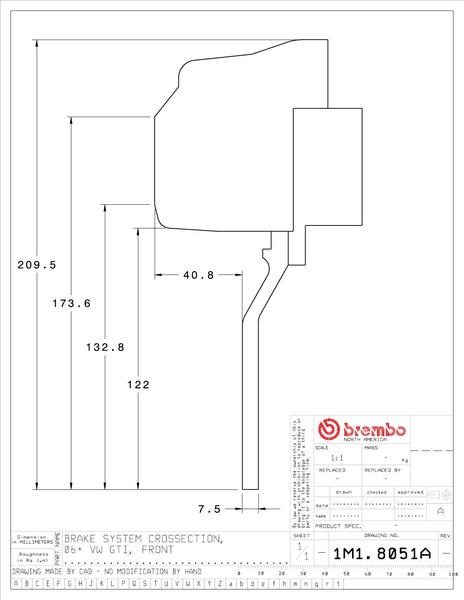 brembo ゴルフVI ブレーキキャリパー ブレンボ GTキット 1M1 brembo ゴルフVI ブレーキキャリパー ブレンボ GTキット 1M1