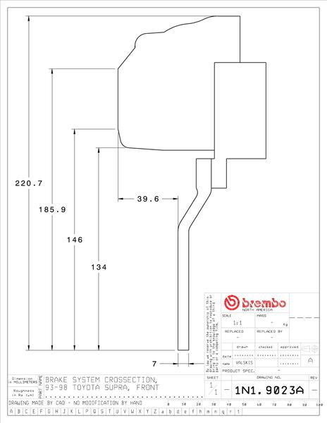 brembo（ブレンボ） スープラ ブレーキキャリパー GTキット 1N1.9023A