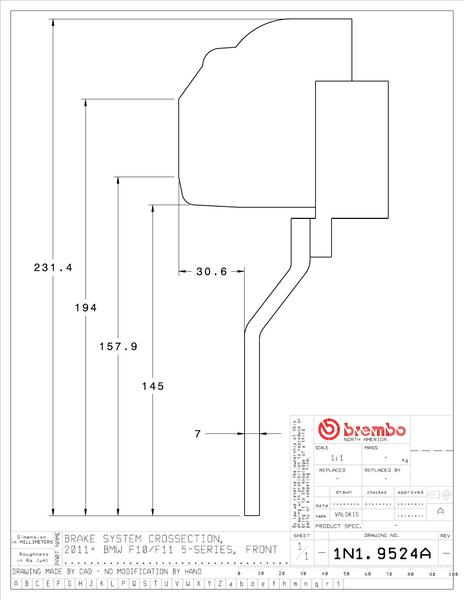 brembo（ブレンボ） F07 ブレーキキャリパー GTキット 1N1.9524A 1N2