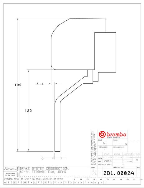 brembo（ブレンボ） F40 ブレーキキャリパー GTキット 2B1.8002A 2B2