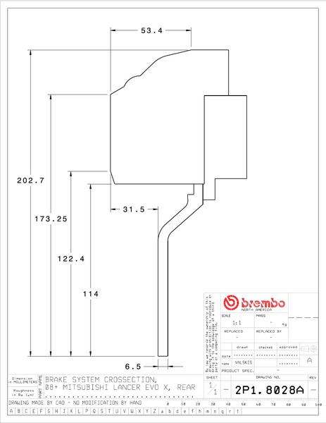brembo（ブレンボ） ランサーエボリューションX ブレーキキャリパー GT
