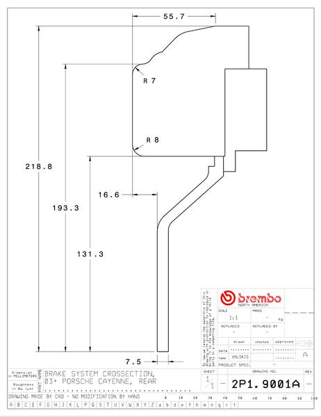 ブレーキパーツ brembo（ブレンボ） 957カイエン ブレーキキャリパー GTキット 2P1