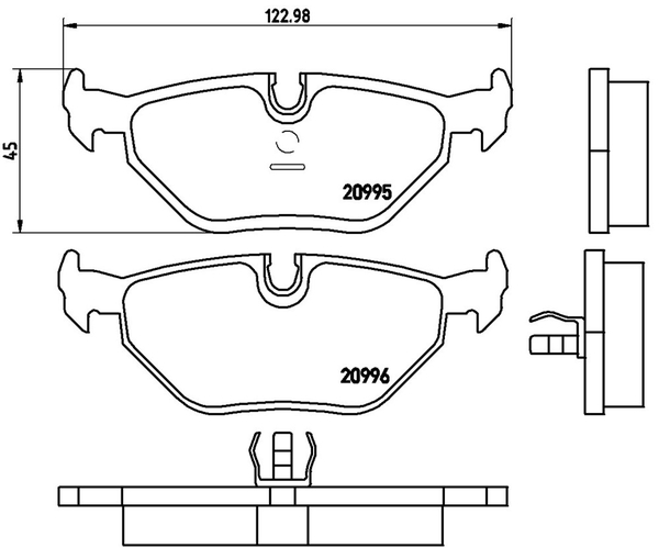 brembo（ブレンボ） Z1 ブレーキパッド リア左右セット ブラックパッド