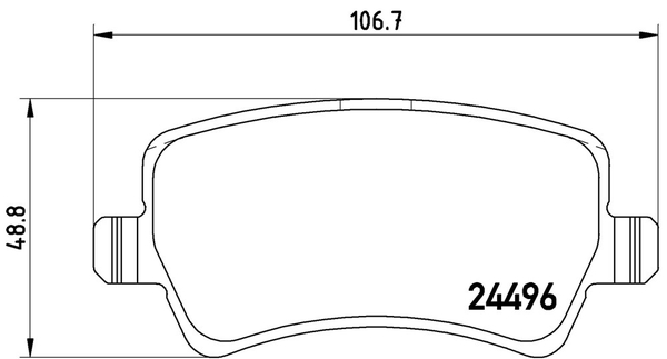 ブレンボ ブラックパッド リア左右セット ブレーキパッド V60 FB6304T