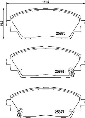 CX-3 DK5AW ブレーキパッド フロント左右セット ブレンボ ブラックパッド P49 050 brembo BLACK PAD フロントのみ CX3 ブレーキパット｜ktspartsshop｜04