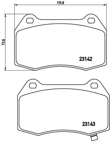 brembo（ブレンボ） インテグラタイプR DC5 ブレーキパッド フロント