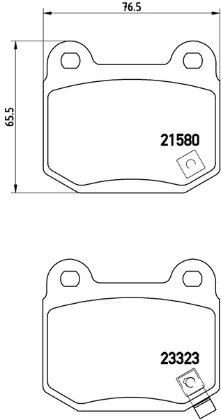 ブレンボ ブラックパッド リア左右セット ブレーキパッド レガシィツーリングワゴン BP5 P56 048 brembo BLACK PAD ブレーキパット｜ktspartsshop｜04