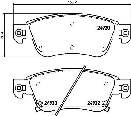スカイライン KV36 ブレーキパッド フロント左右セット ブレンボ ブラックパッド P56 080 取付セット brembo BLACK PAD フロントのみ SKYLINE ブレーキパット | brembo | 03