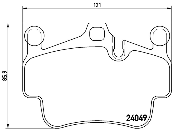 ブレンボ ブラックパッド リア左右セット ブレーキパッド 911