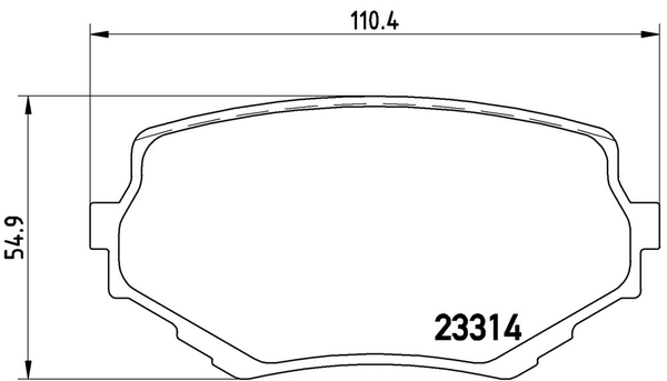 brembo（ブレンボ） グランドエスクード TX92W ブレーキパッド