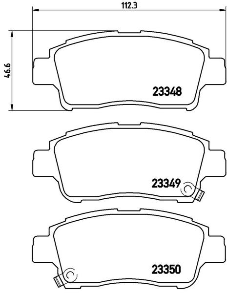 brembo（ブレンボ） ヴィッツ NCP10 ブレーキパッド フロント左右