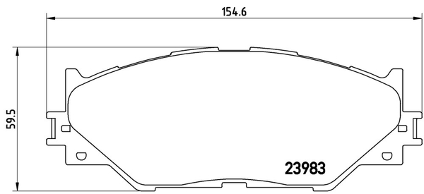 IS250 GSE25 ブレーキパッド フロント左右セット ブレンボ ブラックパッド P83 074 brembo BLACK PAD フロントのみ ブレーキパット｜ktspartsshop｜04