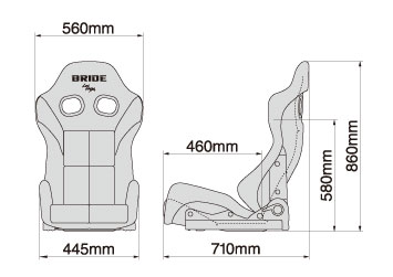 セミバケ ブリッド エディルブ162 カーボン製シェル ロークッション ブルー レッド グレー G62PCC G62PBC G62PLC BRIDE edirb 車検対応 セミバケットシート | BRIDE | 07