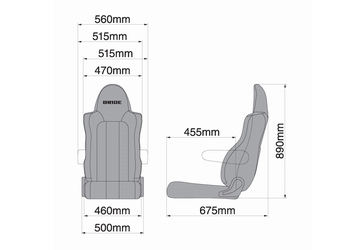 トラック専用シート ブリッド ザオウ シートヒーターなし タフレザーブラック ブラック L21TSR L21ASN BRIDE ZAOU 車検対応｜ktspartsshop｜05