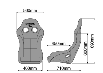 フルバケ ブリッド ジータIV カーボン製シェル ブラック レッド HA1ASC HA1BSC BRIDE ZETA IV ジータ4 ZETA4 車検対応 フルバケットシート｜ktspartsshop｜09