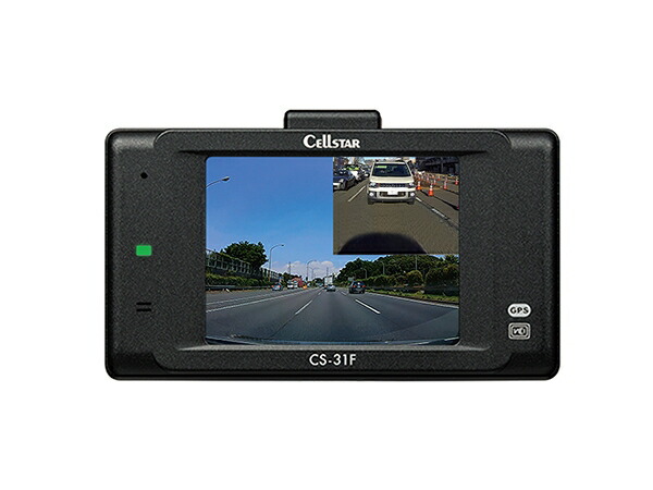 セルスター ドライブレコーダー 一体型 CS-31F CELLSTAR ドラレコ 前方撮影 フルハイビジョン録画 タッチパネル 12V 24V 200万画素 microSDカード対応 2.4インチ | CELLSTAR | 01