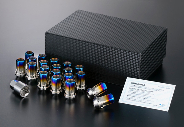 ホイールナット デジキャン ペンタゴンチタンレーシングナット 4個セット 全長35mm M12 5TNKS12-LL4 5TNKS15-LL4 DIGICAM 4本セット 貫通ナット 60°テーパー | DIGICAM | 01