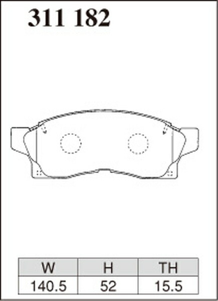 MR2 SW20 ブレーキパッド フロント左右セット ディクセル ECタイプ 311182 取付セット DIXCEL エクストラクルーズ フロントのみ ブレーキパット | DIXCEL | 02