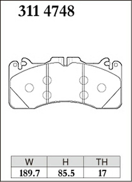 ディクセル Mタイプ フロント左右セット ブレーキパッド GS F URL10