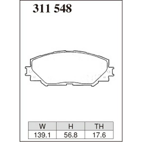 ディクセル ECタイプ フロント左右セット ブレーキパッド SAI AZK10 311548 DIXCEL エクストラクルーズ ブレーキパット｜ktspartsshop｜03