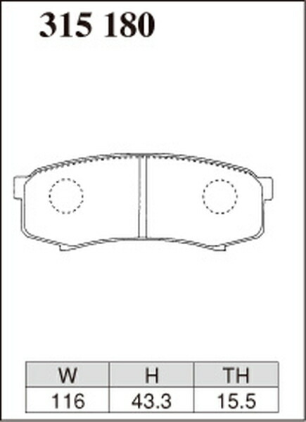 ディクセル ECタイプ リア左右セット ブレーキパッド ランドクルーザープラド 150系 315180 DIXCEL エクストラクルーズ ブレーキパット
